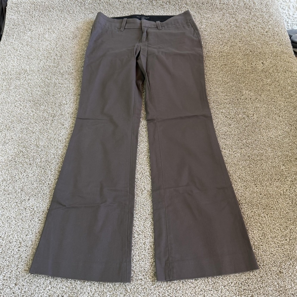 Banana Republic Pants Womens 2P Brown Twill Chino Bootcut Stretch Pockets Office